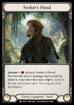 Seeker's Hood (Rainbow Foil) - Outsiders (Common) [OUT-175]