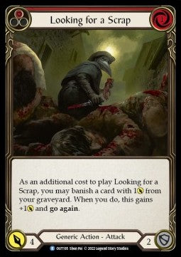 Looking for a Scrap (Red) (Rainbow Foil) - Outsiders (Rare) [OUT-195]