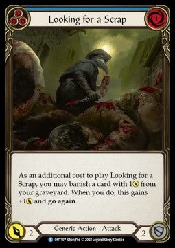 Looking for a Scrap (Blue) (Rainbow Foil) - Outsiders (Rare) [OUT-197]