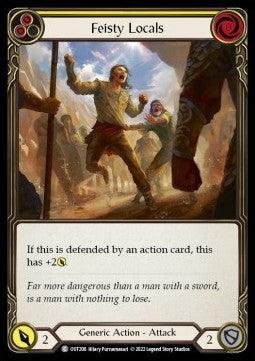 Feisty Locals (Yellow) (Rainbow Foil) - Outsiders (Common) [OUT-208]