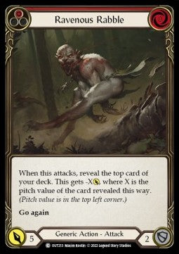 Ravenous Rabble (Red) (Regular) - Outsiders (Common) [OUT-213]