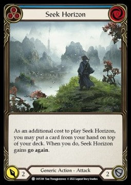 Seek Horizon (Blue) (Regular) - Outsiders (Common) [OUT-218]