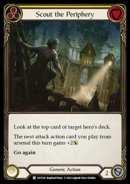 Scout the Periphery (Yellow) (Rainbow Foil) - Outsiders (Common) [OUT-226]