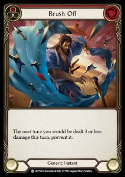 Brush Off (Red) (Rainbow Foil) - Outsiders (Common) [OUT-228]