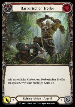 Savage Swing (Red) (Regular) - History Pack 1 - Rhinar Blitz Deck (Common) [1HR-011]