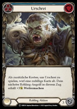 Primeval Bellow (Blue) (Regular) - History Pack 1 - Rhinar Blitz Deck (Common) [1HR-026]