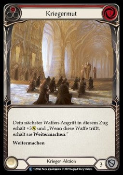 Warrior's Valor (Red) (Regular) - History Pack 1 - Dorinthea Blitz Deck (Rare) [1HT-014]