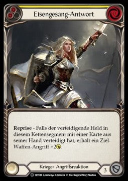 Ironsong Response (Yellow) (Regular) - History Pack 1 - Dorinthea Blitz Deck (Common) [1HT-016]