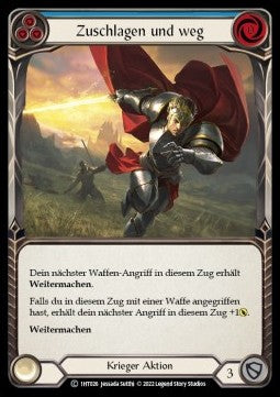 Hit and Run (Blue) (Regular) - History Pack 1 - Dorinthea Blitz Deck (Common) [1HT-026]