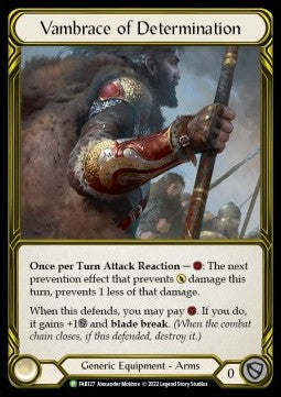Vambrace of Determination (Cold Foil Golden) - FAB Promos (Promo) [FAB-127]