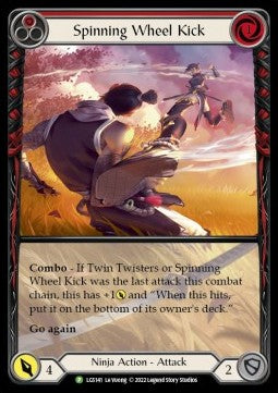 Spinning Wheel Kick (Red) (Extended Art Rainbow Foil) - LGS Promos (Promo) [LGS-141]