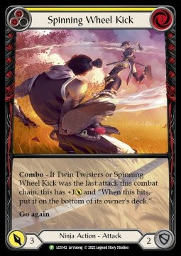 Spinning Wheel Kick (Yellow) (Extended Art Rainbow Foil) - LGS Promos (Promo) [LGS-142]