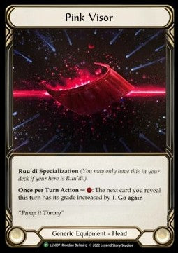 Pink Visor (Cold Foil) - LSS Promos (Promo) [LSS-007]