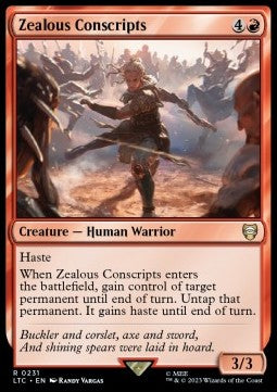 Zealous Conscripts - Commander: The Lord of the Rings: Tales of Middle-earth (Rare) [LTC-231]
