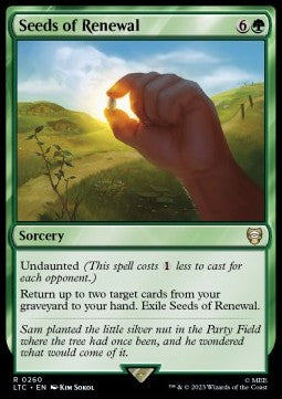 Seeds of Renewal - Commander: The Lord of the Rings: Tales of Middle-earth (Rare) [LTC-260]