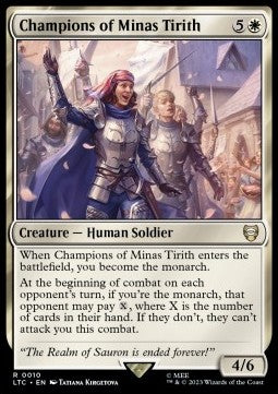 Champions of Minas Tirith - Commander: The Lord of the Rings: Tales of Middle-earth (Rare) [LTC-10]