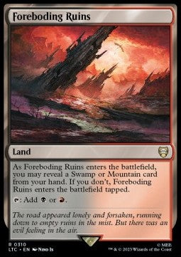 Foreboding Ruins - Commander: The Lord of the Rings: Tales of Middle-earth (Rare) [LTC-310]