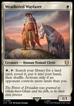 Weathered Wayfarer - Commander: The Lord of the Rings: Tales of Middle-earth (Rare) [LTC-183]