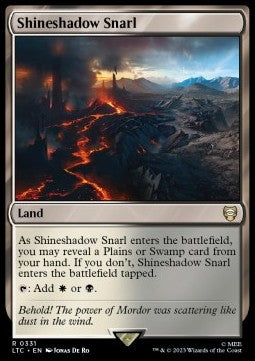Shineshadow Snarl - Commander: The Lord of the Rings: Tales of Middle-earth (Rare) [LTC-331]