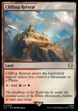 Clifftop Retreat - Commander: The Lord of the Rings: Tales of Middle-earth (Rare) [LTC-300]