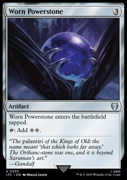Worn Powerstone - Commander: The Lord of the Rings: Tales of Middle-earth (Uncommon) [LTC-293]