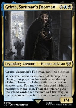 Gríma, Saruman's Footman - Commander: The Lord of the Rings: Tales of Middle-earth (Rare) [LTC-57]