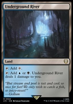 Underground River - Commander: The Lord of the Rings: Tales of Middle-earth (Rare) [LTC-342]