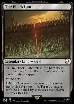 The Black Gate - Commander: The Lord of the Rings: Tales of Middle-earth (Rare) [LTC-80]