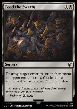 Feed the Swarm - Commander: The Lord of the Rings: Tales of Middle-earth (Common) [LTC-200]