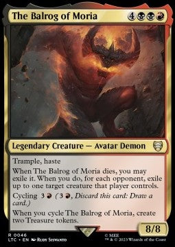 The Balrog of Moria - Commander: The Lord of the Rings: Tales of Middle-earth (Rare) [LTC-46]