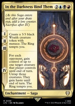In the Darkness Bind Them - Commander: The Lord of the Rings: Tales of Middle-earth (Rare) [LTC-58]