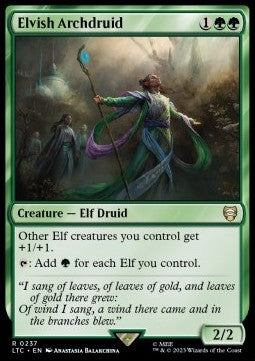 Elvish Archdruid - Commander: The Lord of the Rings: Tales of Middle-earth (Rare) [LTC-237]