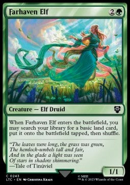 Farhaven Elf - Commander: The Lord of the Rings: Tales of Middle-earth (Common) [LTC-243]