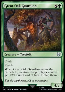 Great Oak Guardian - Commander: The Lord of the Rings: Tales of Middle-earth (Uncommon) [LTC-247]
