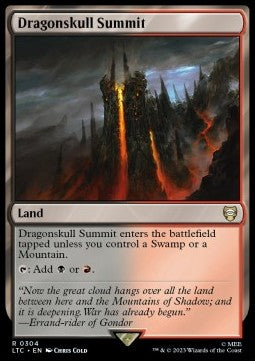 Dragonskull Summit - Commander: The Lord of the Rings: Tales of Middle-earth (Rare) [LTC-304]