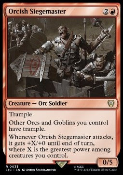 Orcish Siegemaster - Commander: The Lord of the Rings: Tales of Middle-earth (Rare) [LTC-33]