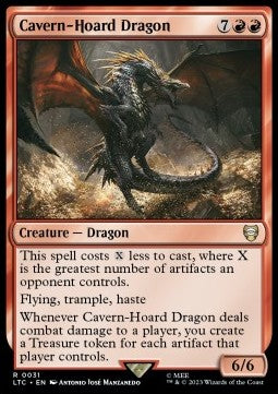 Cavern-Hoard Dragon - Commander: The Lord of the Rings: Tales of Middle-earth (Rare) [LTC-31]