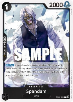 Spandam (OP03-086) (V.1) - Pillars of Strength (Rare) [OP03-086]