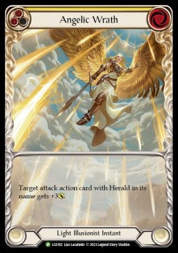 Angelic Wrath (Yellow) (Extended Art Rainbow Foil) - LGS Promos (Promo) [LGS-162]