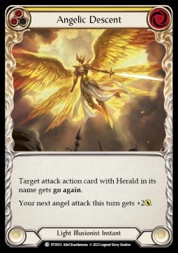 Angelic Descent (Yellow) (Rainbow Foil) - Dusk till Dawn (Common) [DTD-033]