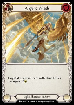 Angelic Wrath (Yellow) (Rainbow Foil) - Dusk till Dawn (Common) [DTD-036]