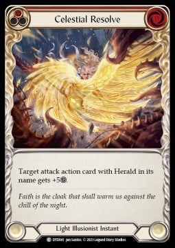 Celestial Resolve (Red) (Rainbow Foil) - Dusk till Dawn (Common) [DTD-041]
