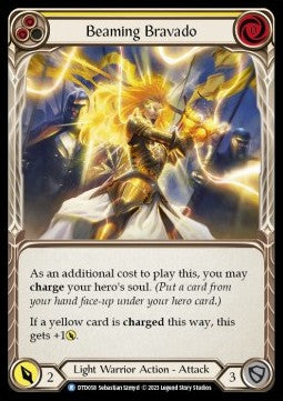 Beaming Bravado (Yellow) (Rainbow Foil) - Dusk till Dawn (Rare) [DTD-058]