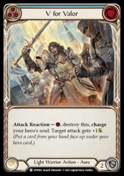 V for Valor (Blue) (Regular) - Dusk till Dawn (Rare) [DTD-062]