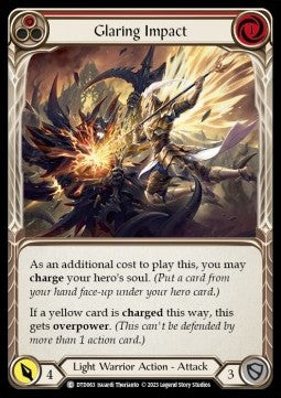 Glaring Impact (Red) (Rainbow Foil) - Dusk till Dawn (Common) [DTD-063]