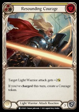 Resounding Courage (Yellow) (Rainbow Foil) - Dusk till Dawn (Common) [DTD-070]