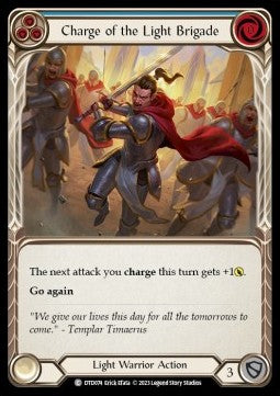 Charge of the Light Brigade (Blue) (Rainbow Foil) - Dusk till Dawn (Common) [DTD-074]