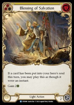 Blessing of Salvation (Yellow) (Rainbow Foil) - Dusk till Dawn (Rare) [DTD-086]