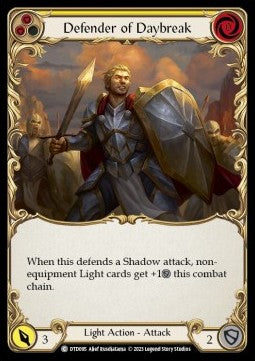 Defender of Daybreak (Yellow) (Regular) - Dusk till Dawn (Common) [DTD-095]