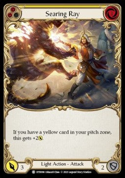 Searing Ray (Yellow) (Rainbow Foil) - Dusk till Dawn (Common) [DTD-098]